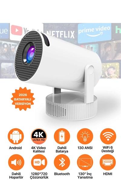 Harvox Bataryalı Upgrade Power+ Projeksiyon Cihazı