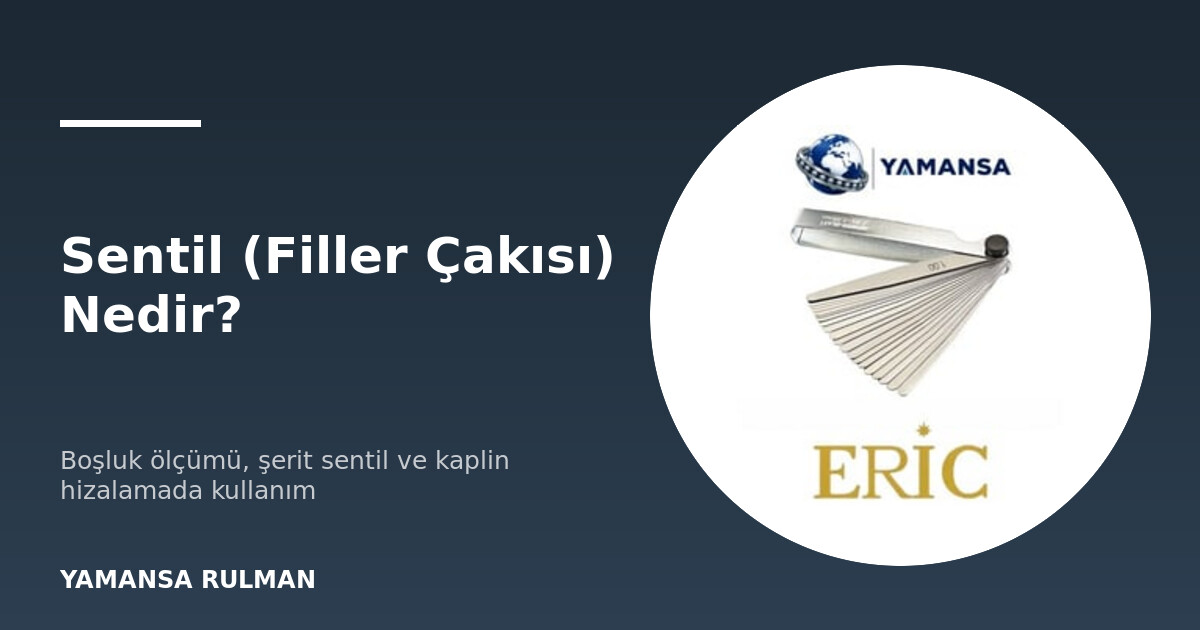 Sentil seti ile boşluk ölçümü