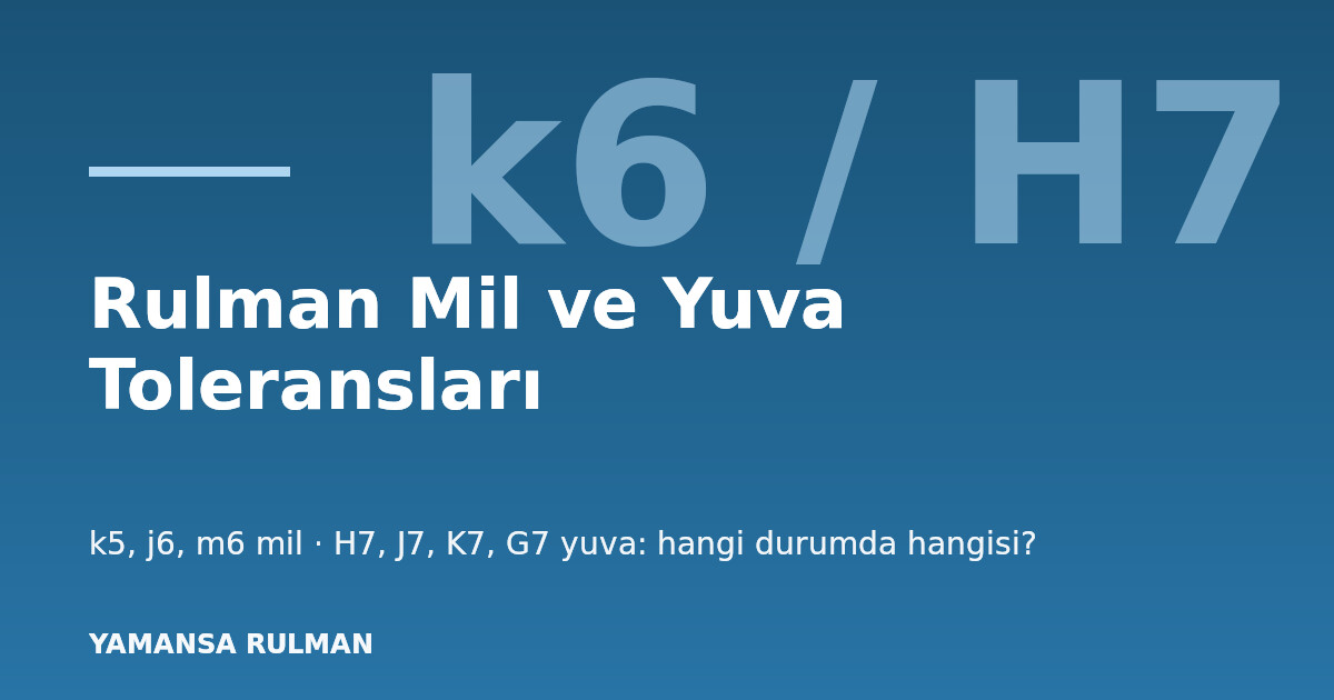 Rulman mil toleransı ölçümü mikrometre ile