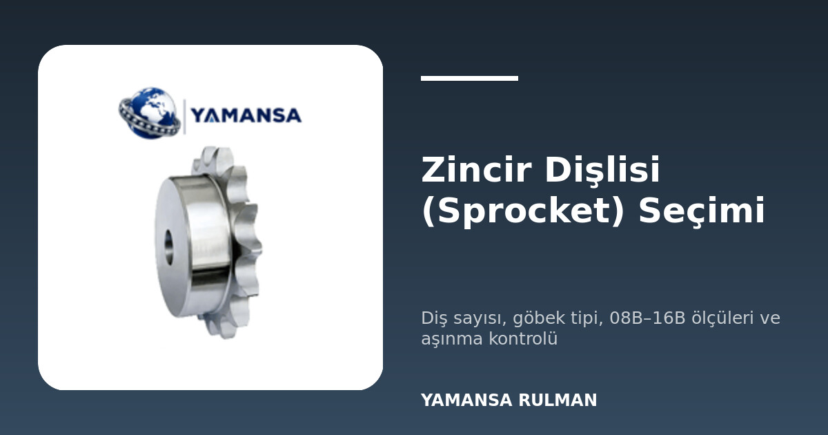 Tek ve çift sıra zincir dişlileri