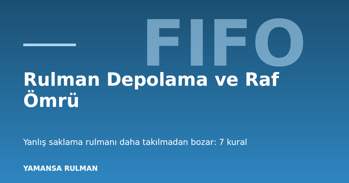 Ambalajlı rulmanların raf düzeninde depolanması