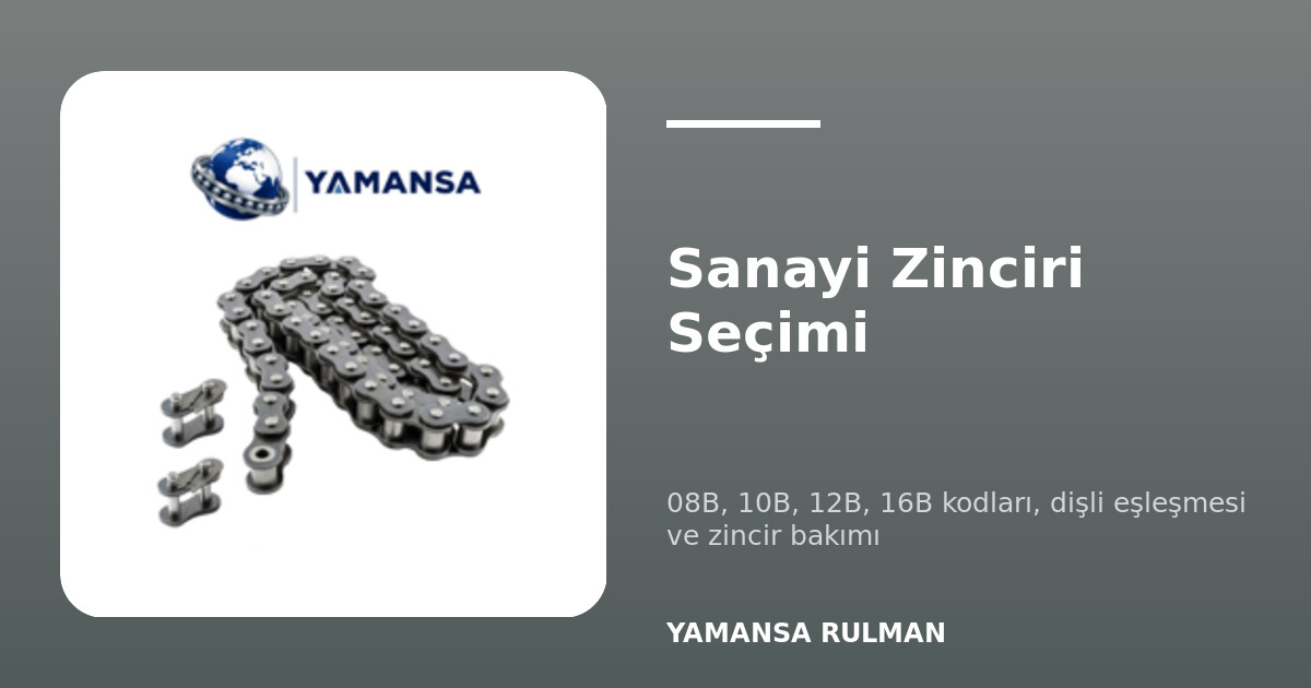 16B-1 makaralı sanayi zinciri