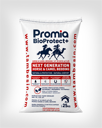 Promia BioProtect+ | Deve ve Atlar İçin  Doğal Altlık İyileştirici 25KG