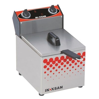 İnoksan - PFE100 - Yarım Modül Elektrikli Set Üstü Mini Fritöz - 5 Litre Yağ Kapasiteli INO-PFE100