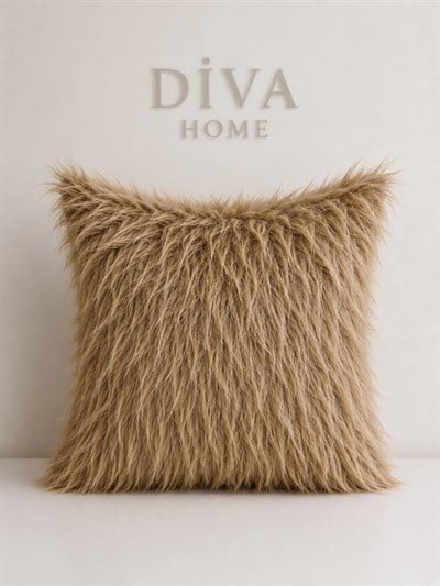 DİVA HOME Premium İthal Peluş Kırlent Kılıfı 45x45 cm – Tüy Dökülmez, Ultra Yumuşak Dekoratif Yastık Kılıfı
