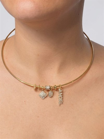 Angel Charm Chocker Kolye