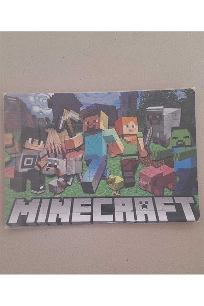 Minecraft puzzle yapboz ve boyama kitabı