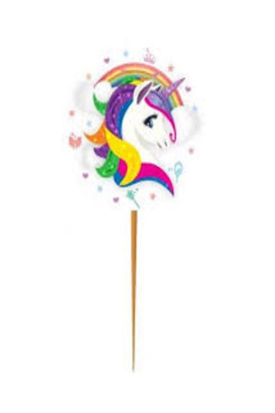 mutlu anılar parti evi 10lu unicorn pasta kürdanı