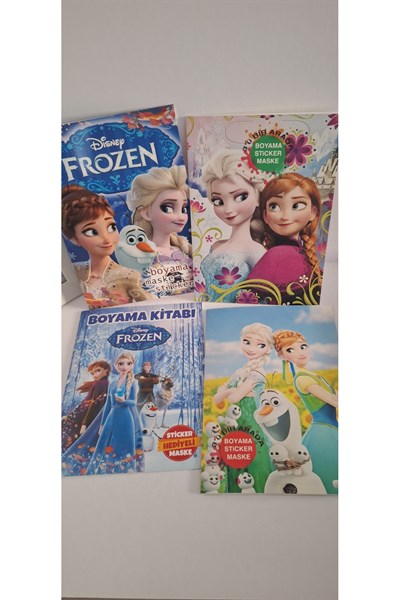 Mutlu anılar parti evi frozen boyama kitabı seti
