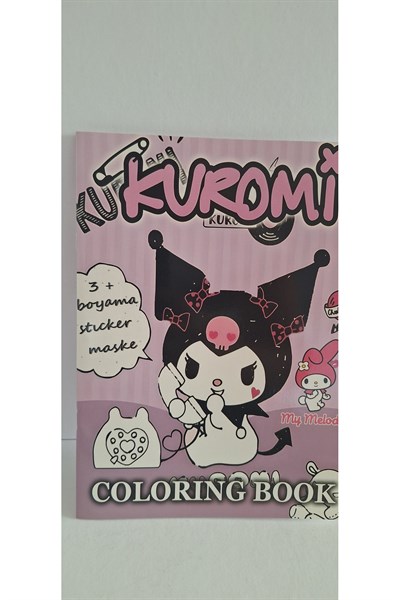 Mutlu anılar parti evi kuromi boyama kitabı