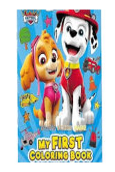 Paw Patrol Boyama Kitabı Stıcker Hediyeli Arka Kapak Kesilerek Maske Yapılabilir 16 Resimli Sayfa