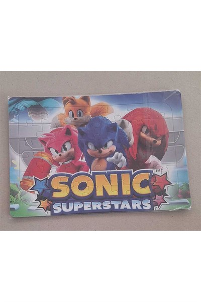 Sonic Boyama kitabı ve puzzle yapboz