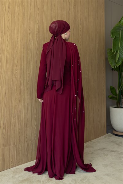 Lidya Pelerin Abiye | Bordo