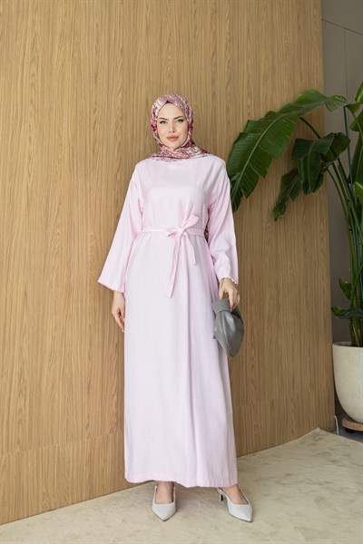 Düz Elbise | Pembe