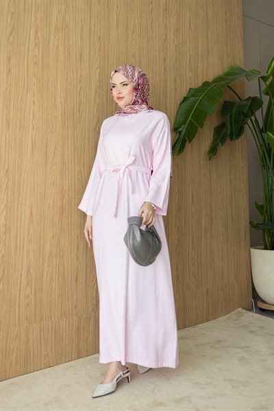 Düz Elbise | Pembe