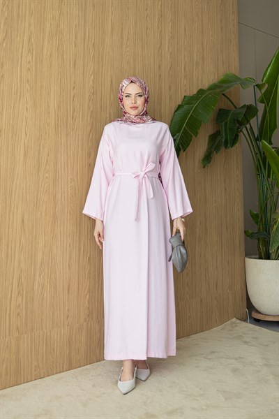 Düz Elbise | Pembe