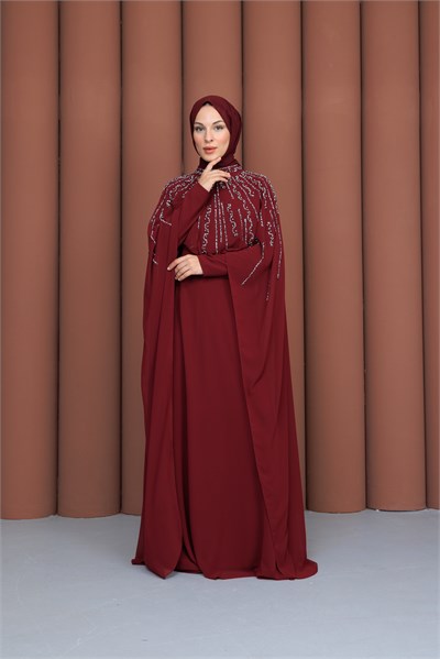 Elmina Abiye | Bordo
