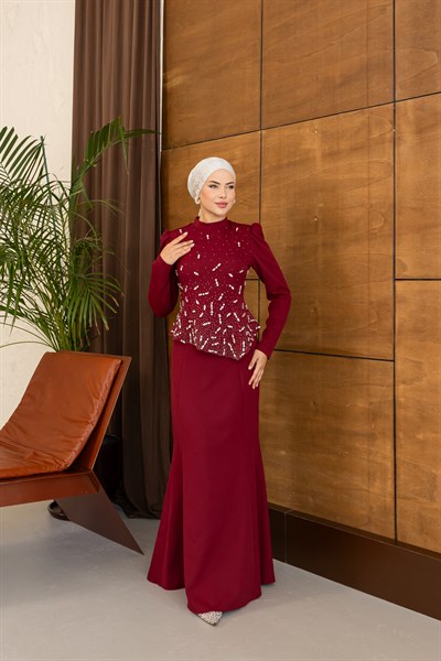 Kartanesi Abiye | Bordo