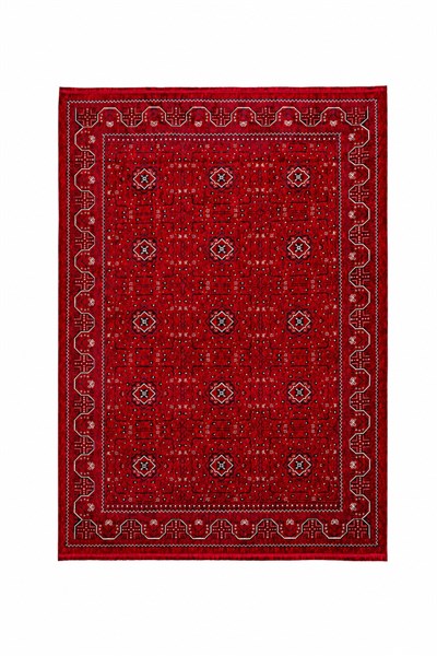 Afgan Bordo Makine Dokuma Vintage Salon Oturma Odası Halısı