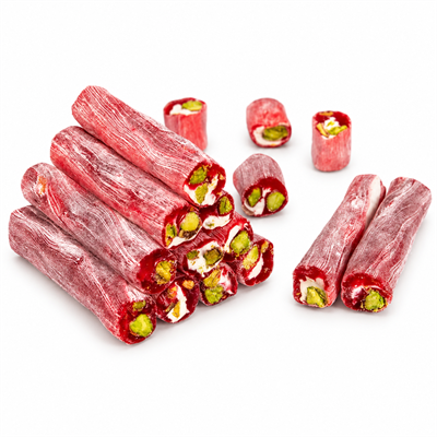Narlı Antep Fıstıklı Fitil Lokum 500 Gr