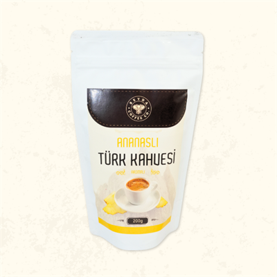Sevda Coffee Co. Aromalı Ananaslı Türk Kahvesi 200 g – Egzotik ve Tropikal Lezzet