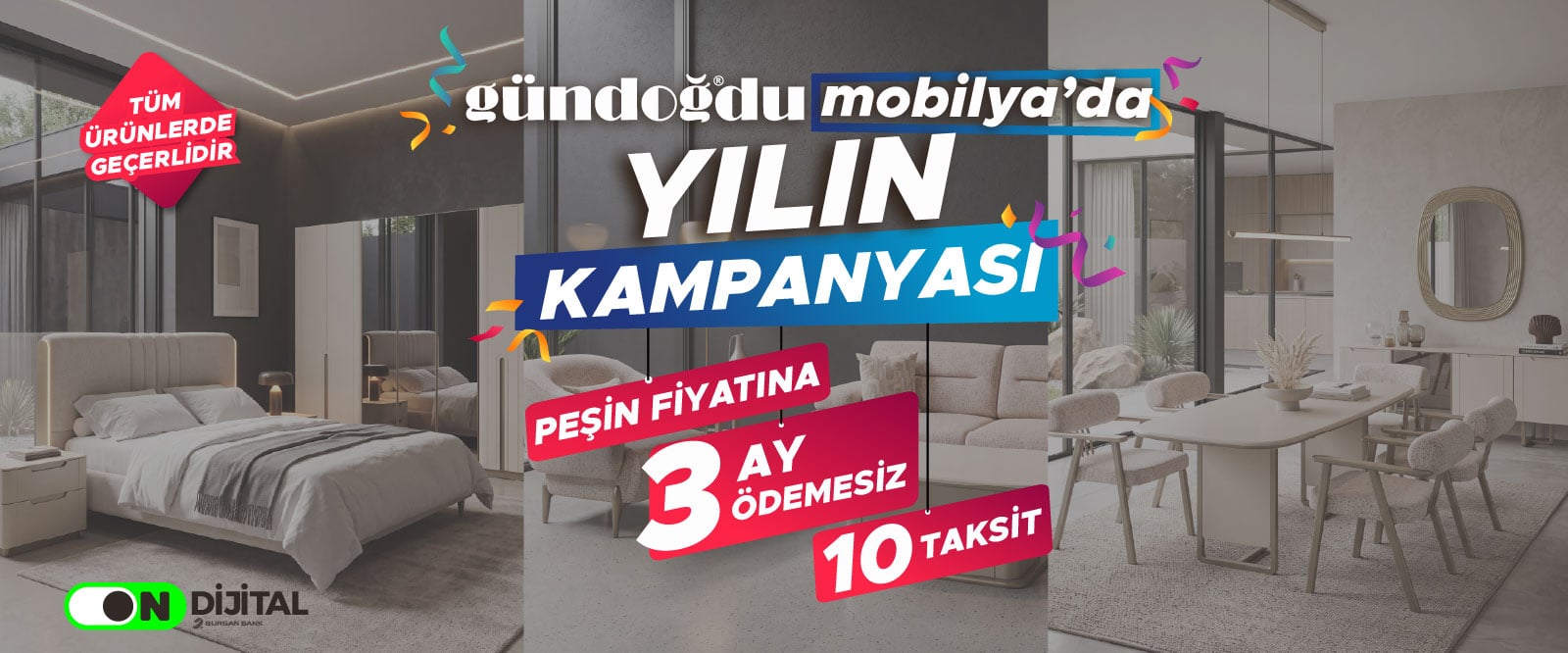 yılın kampanyası 3 ay ödemesiz on taksit