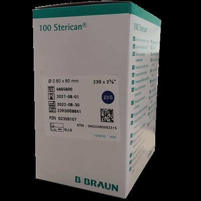 B.Braun - Sterican İğnesi - 23G - 0.60 x 60 mm - 100'lü