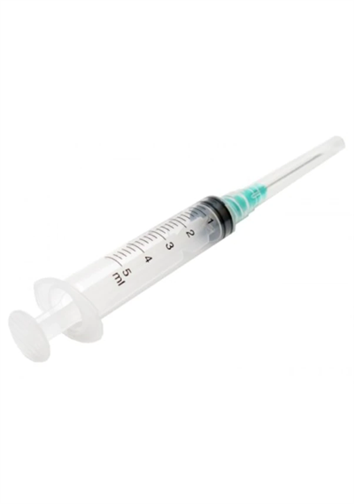 Genject - Enjektör - 5 cc - 3P - Yeşil İğneli