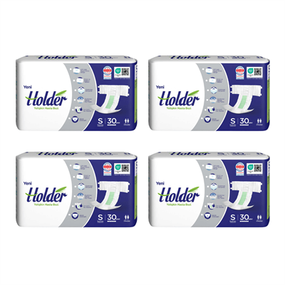 Holder - Belbantlı Hasta Bezi - S - 120 Adet, 4 Paket