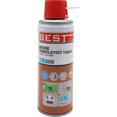   Best EL-200 Yağsız Devre Temizleyici 200 ml Hızla Kir ve Yağdan Arındıran Özellik 