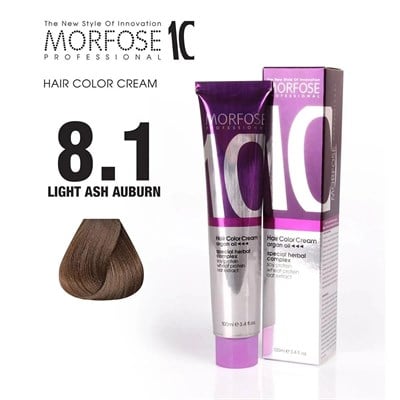 Morfose10 Saç Boyası 8.1 Açık Küllü Kumral 100ml