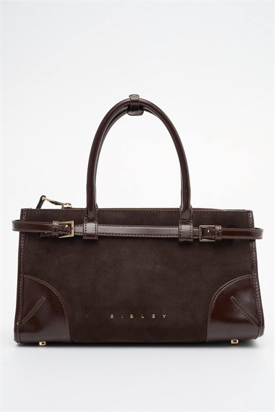 Sisley Kadın El Çantası SLY470 Süet Kahve