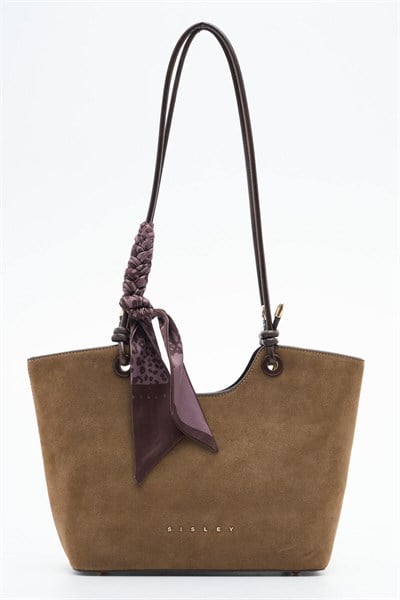 Sisley Kadın Kol Çantası SLY529 Taş-Kahve