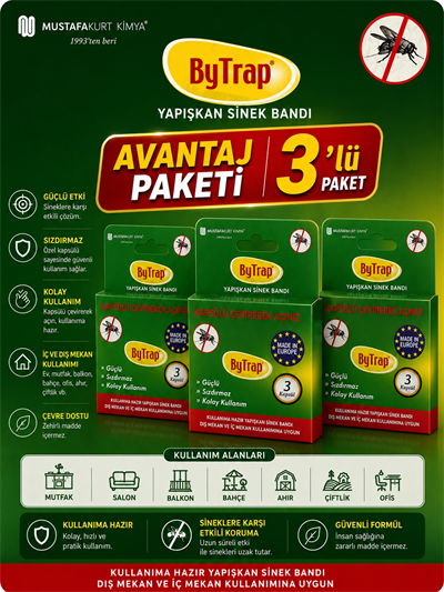 3 Kutu BytapYapışkan Sinek Bandı