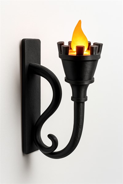 Dekoratif Aydınlatma Mumluk Meşale Duvar Mumluk Plastiktir. Tea Light Mum Dahildir.