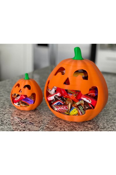 Halloween Balkabağı Şekerlik - 12 cm