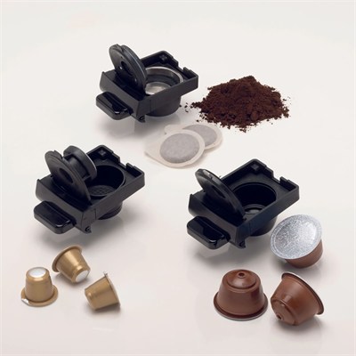 Ariete Çok Fonksiyonlu Kapsül, Pod ve Öğütülmüş Kahve 4in1 Espresso Makinesi Siyah 1304/11