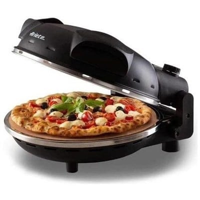 Ariete Pizza Fırını 1200W 400°C Doğal Taş Pişirme Plakalı Siyah 0917/00
