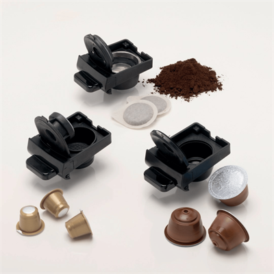 Ariete Çok Fonksiyonlu Kapsül, Pod ve Öğütülmüş Kahve 4in1 Espresso Makinesi Siyah 1304/11