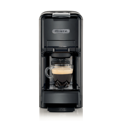 Ariete Çok Fonksiyonlu Kapsül, Pod ve Öğütülmüş Kahve 4in1 Espresso Makinesi Siyah 1304/11