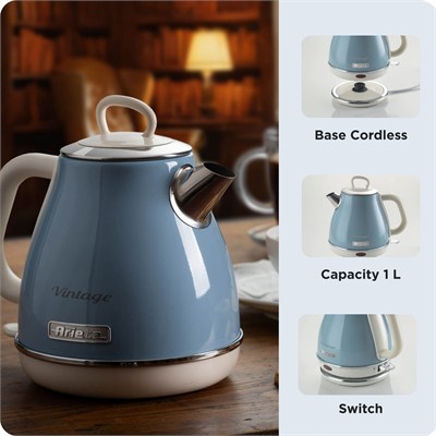 Ariete Vintage 1,7L Su Isıtıcı -Mavi 2869/05