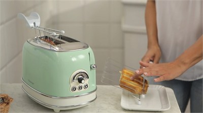 Ariete Vintage Ekmek Kızartma Makinesi - 2 Dilim, Yeşil 0155/04