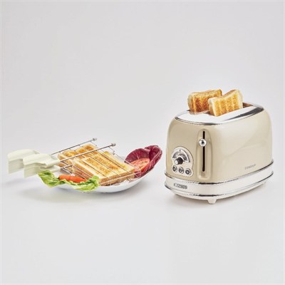 Ariete Vintage Ekmek Kızartma Makinesi 2 Dilim Bej 0155/13