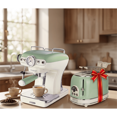 Ariete Vintage Espresso Kahve Makinesi Yeşil 1389/14