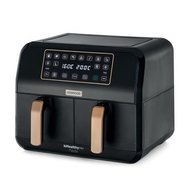 Kenwood Dual BK Copper Çift Pişirme Hazneli Sıcak Hava Fritözü HFP70.000BK