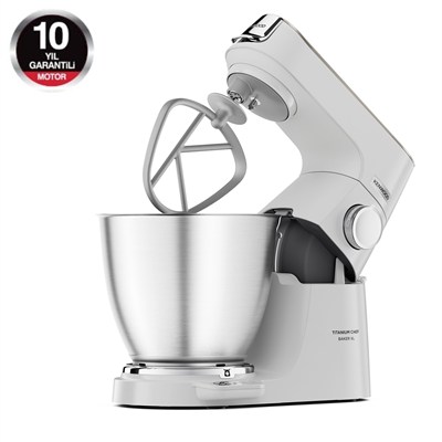 Kenwood Titanium Chef Baker XL Mutfak Şefi Stand Mikser 7 Lt Geniş Hazne Beyaz KVL65.001WH