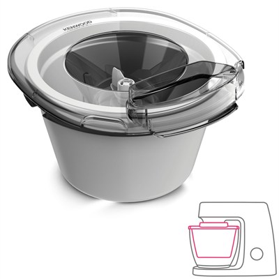 Kenwood Titanium Chef Baker XL Mutfak Şefi Stand Mikser 7 Lt Geniş Hazne Beyaz KVL65.001WH + KAX71.000WH Dondurma Aparatı Hediyeli