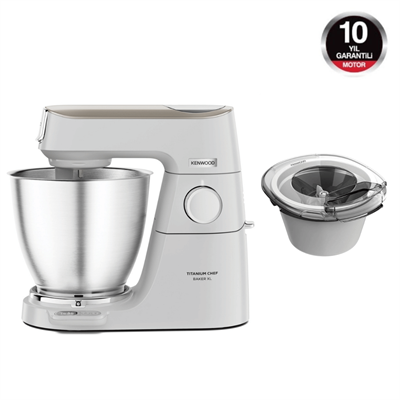 Kenwood Titanium Chef Baker XL Mutfak Şefi 7 Lt Geniş Hazne Beyaz KVL65.001WH