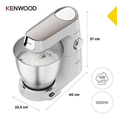 Kenwood Titanium Chef Baker XL Mutfak Şefi 7 Lt Geniş Hazne Beyaz KVL65.001WH