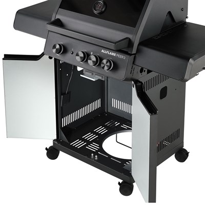 Rösle Allflame Peer 3 Gazlı Barbekü İstasyonu Siyah 25055